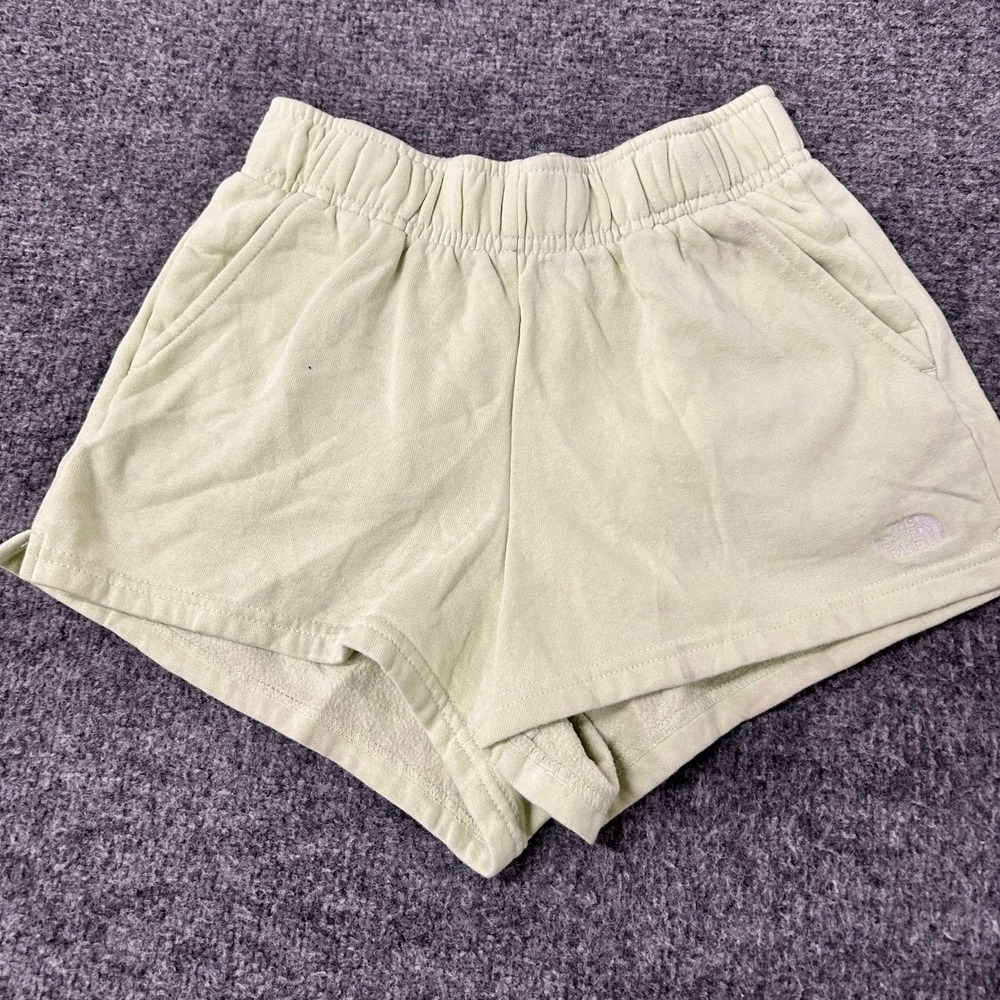 The North Face Shorts Womens Size XS Lime Green Sweat Lounge Athletic Pockets